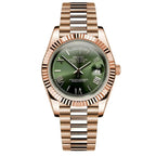 SeikoDate olive green roman rose