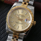 SeikoDate two tone gold dames