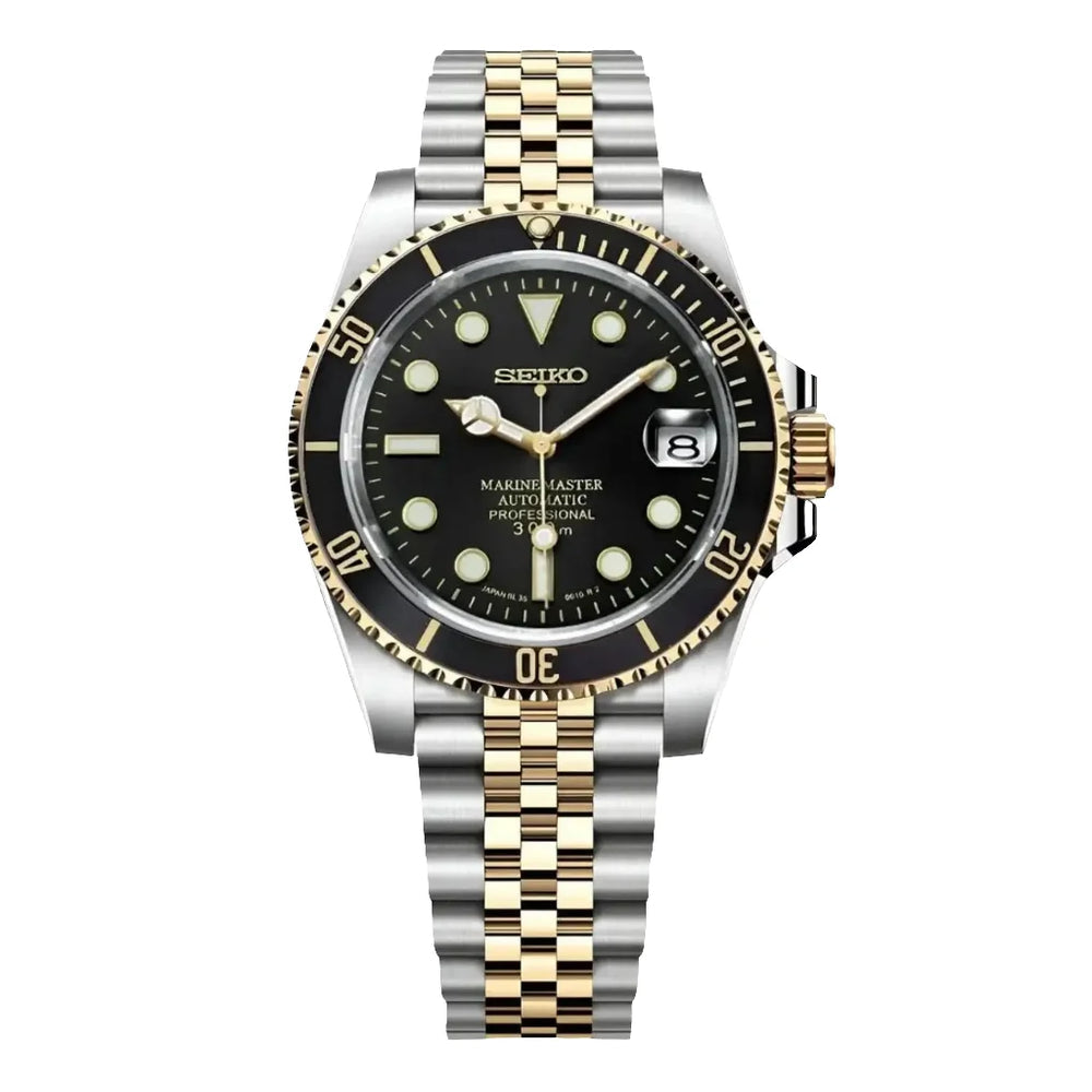 Seikomariner gold black