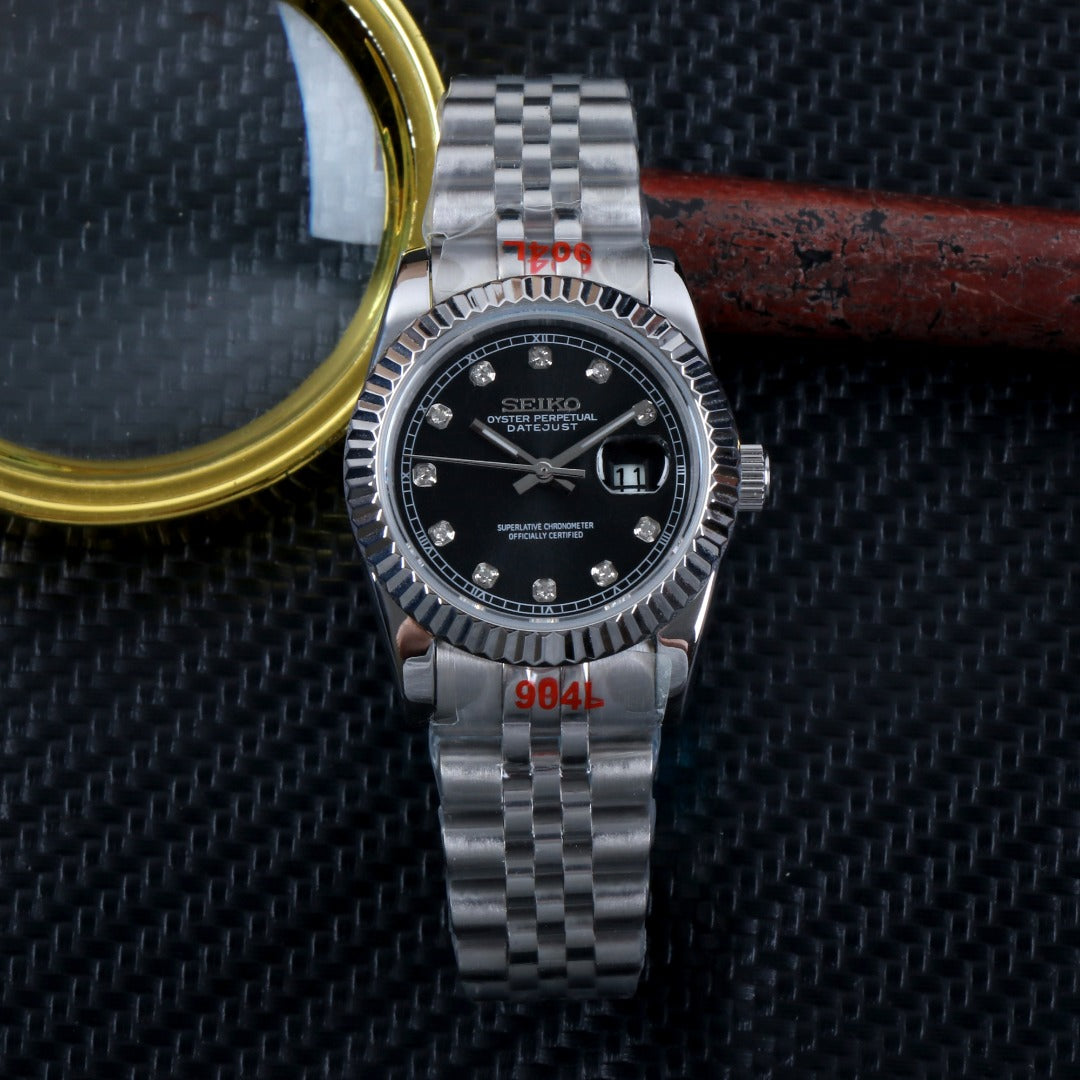 SeikoDate black dames