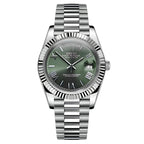 SeikoDate olive green roman